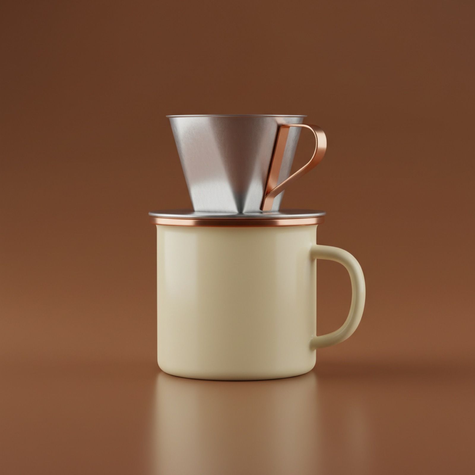 Mug à Filtre Émaillé